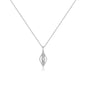 Long collier de luxe brillant Vintage bijoux Perle breloque  fins cadeau argent Sterling or losange CZ Zircon DPLAOPA 925